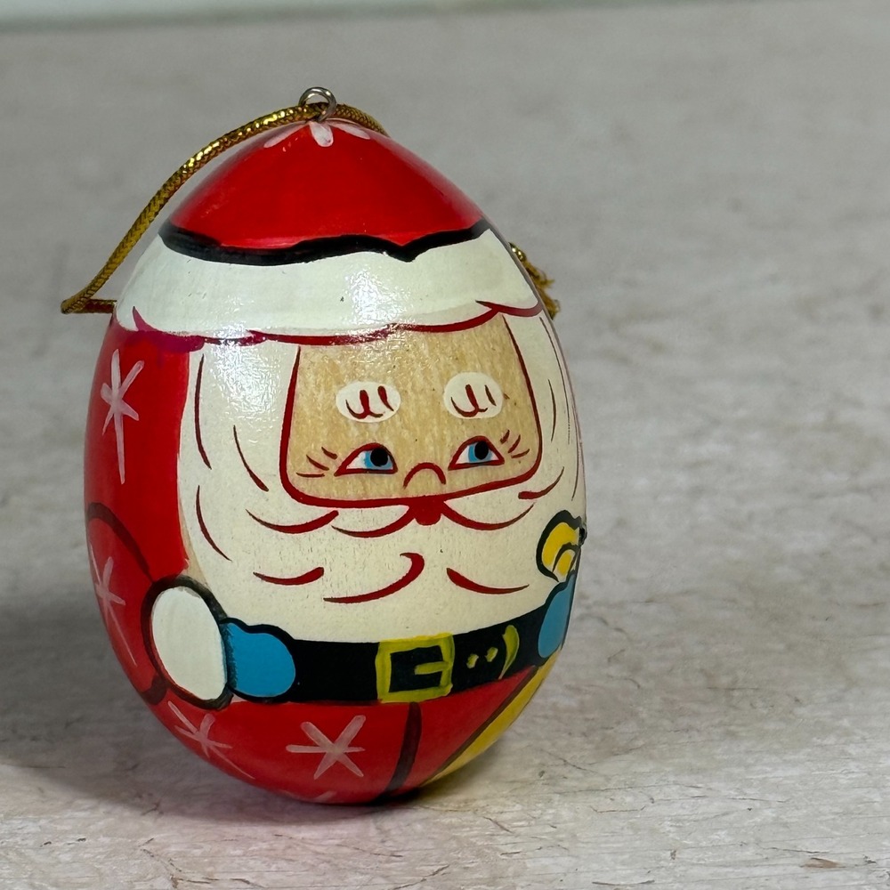 Santa Claus Christmas Wood Ornament Decoration Russian‎